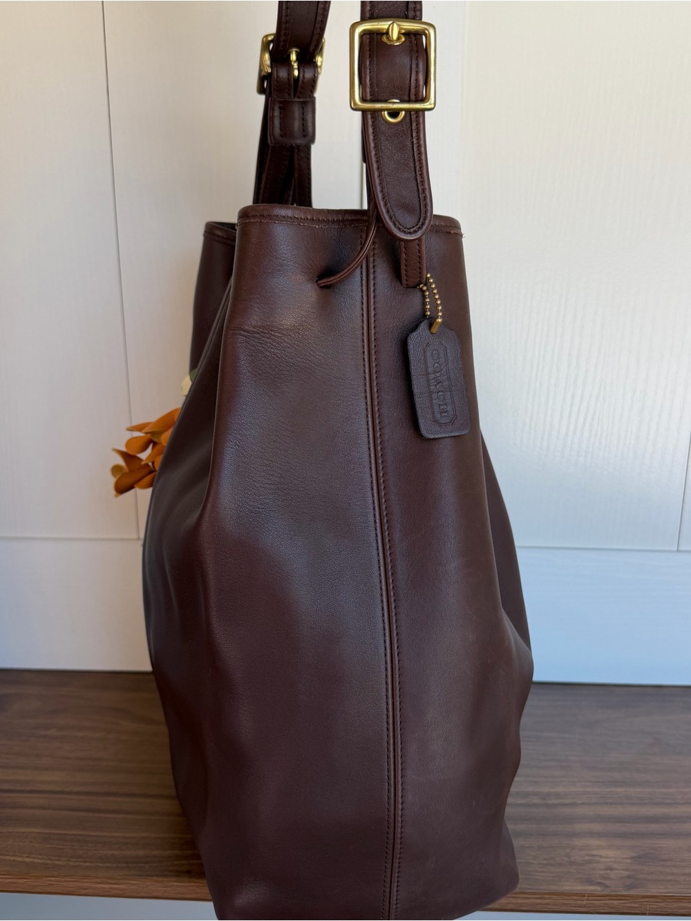 Vintage Coach Legacy Drawstring Bucket Bag - Picture 5 of 10